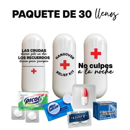 30 kits personalizados con contenido