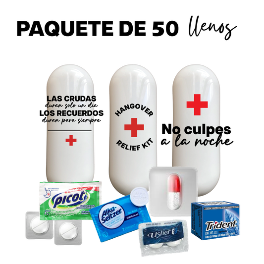 50 kits personalizados con contenido