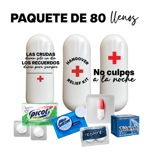 80 kits personalizados con contenido
