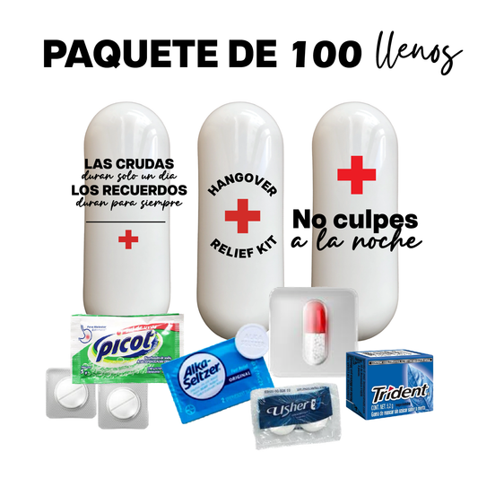 100 kits personalizados con contenido